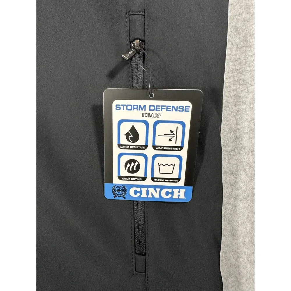 Cinch Mens Storm Defense Concealed Carry Softshell Vest Black MWV1082001 BLK L